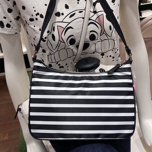 KATE SPADE
The Little Better Sam Stripe Small Shoulder Bag in BlackClotted Cream - Picture 11 of 16